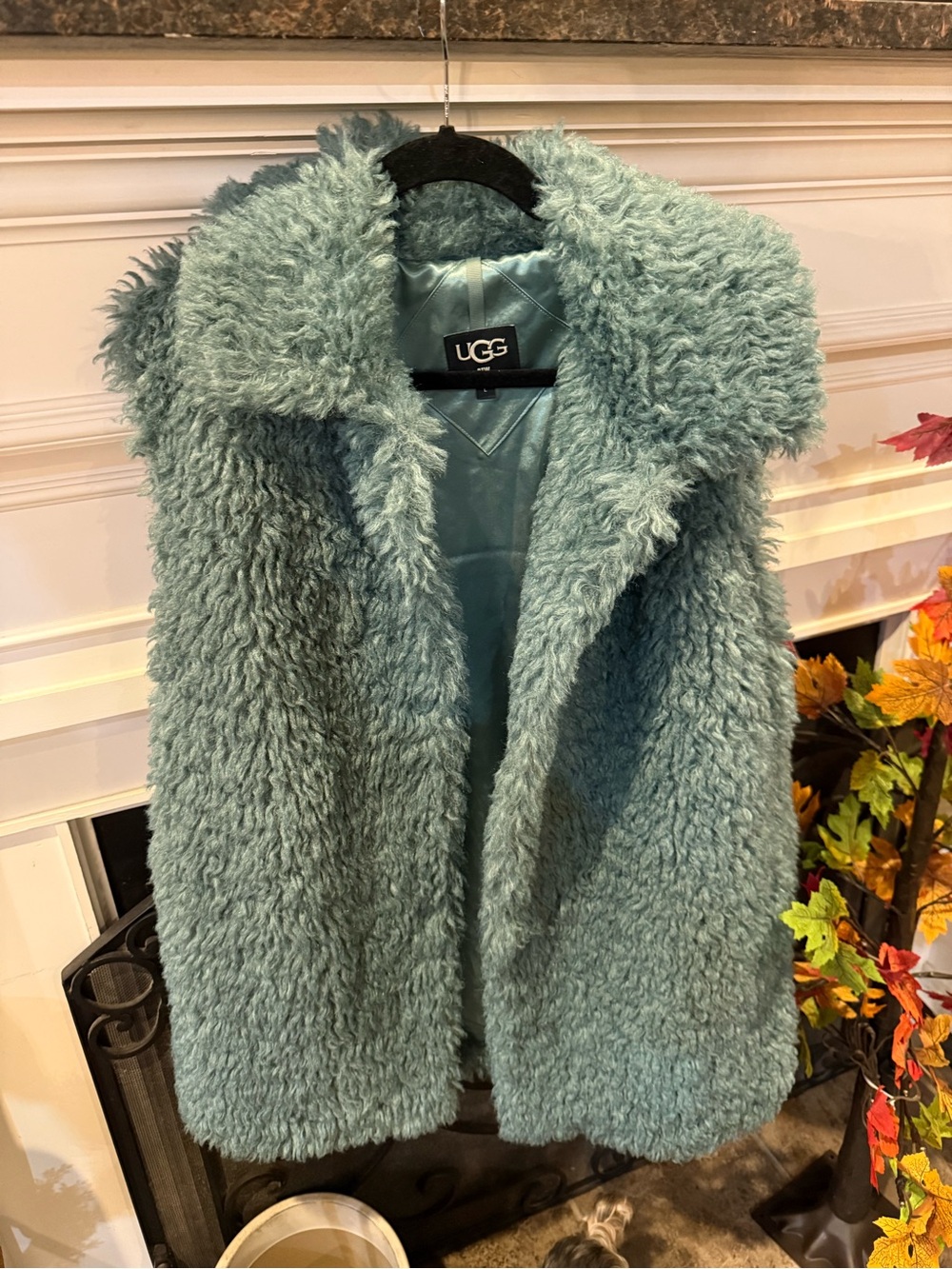 UGG Seafoam Green Faux-Shearling Vest